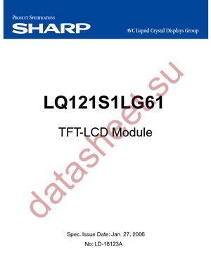 LQ121S1LG61 datasheet  